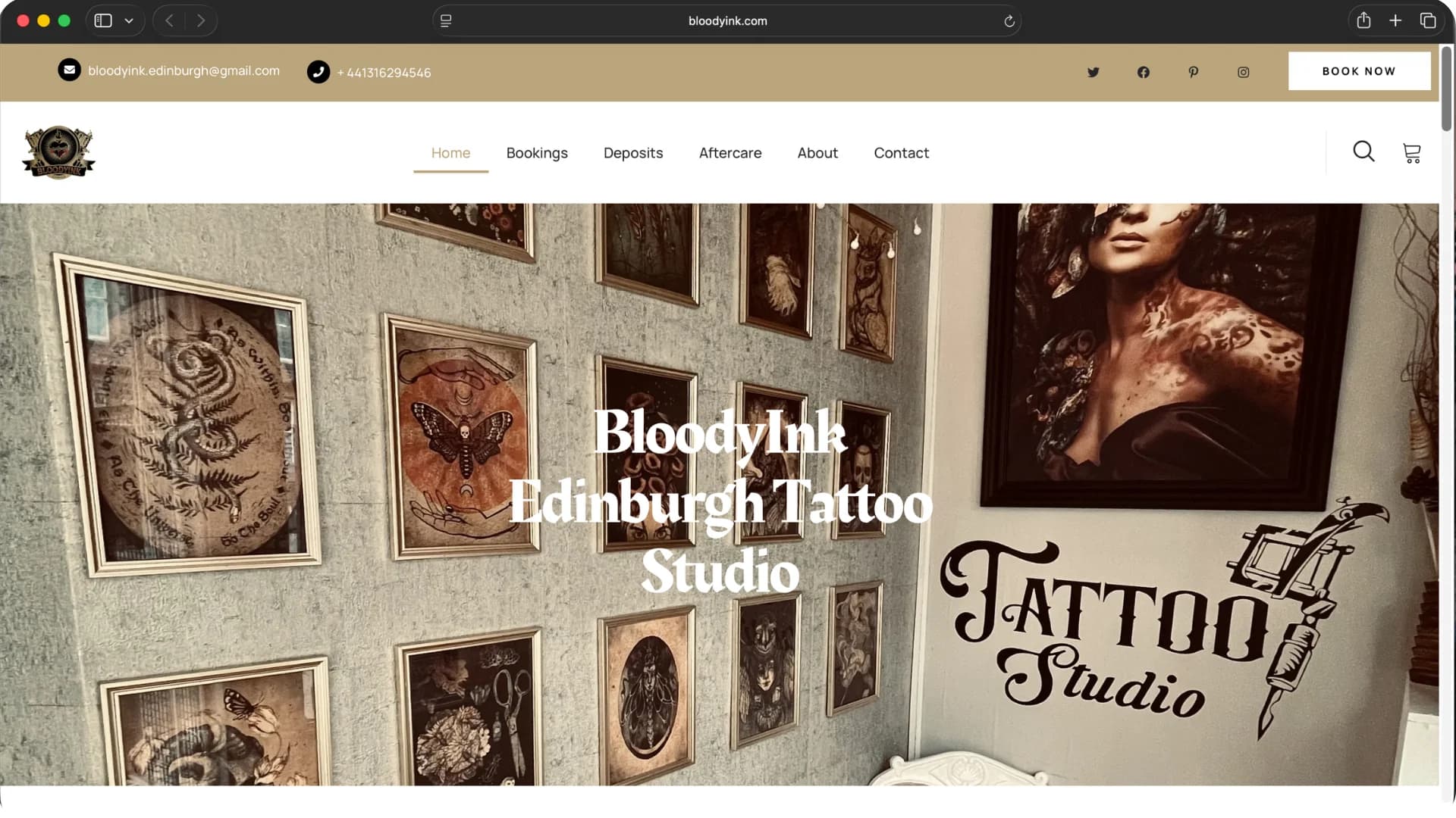 BloodyInk Edinburgh - Миграция към WordPress