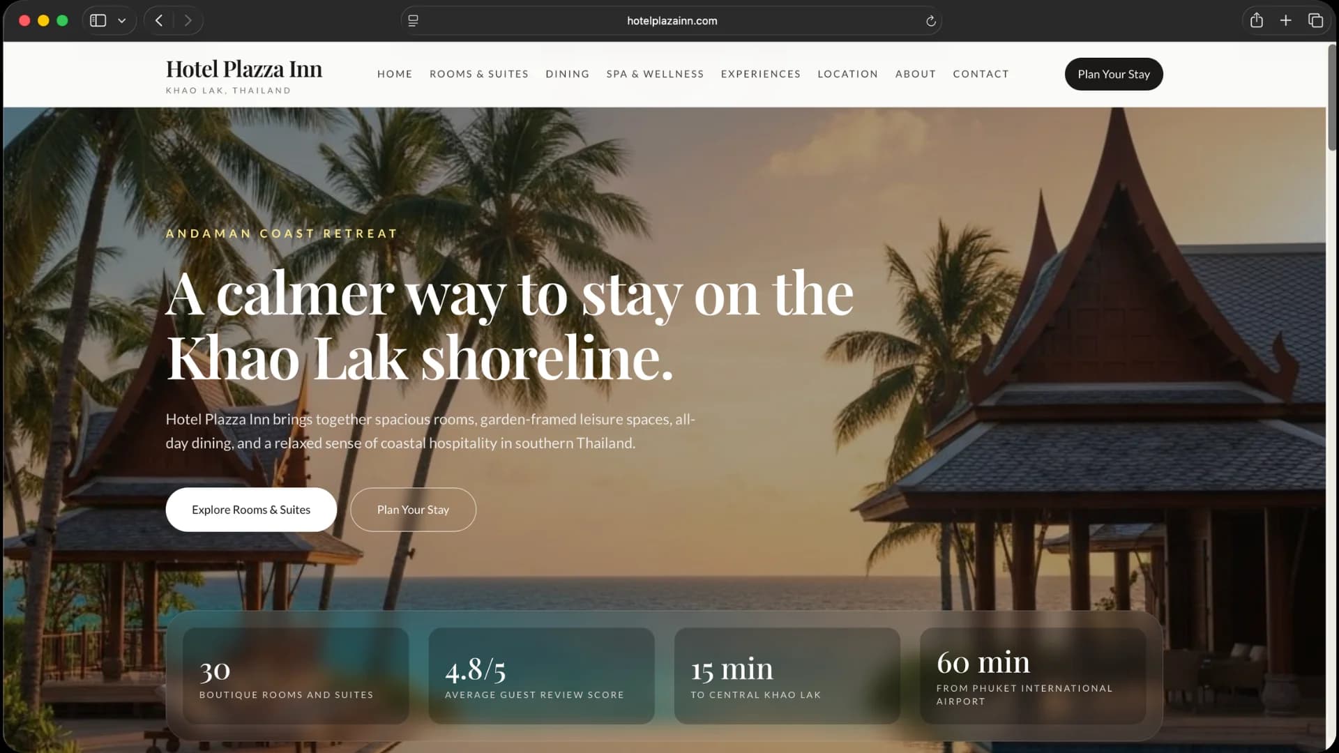 Hotel Plazza Inn Website Design
